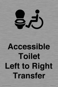 Accessible Toilet with Left to Right Transfer